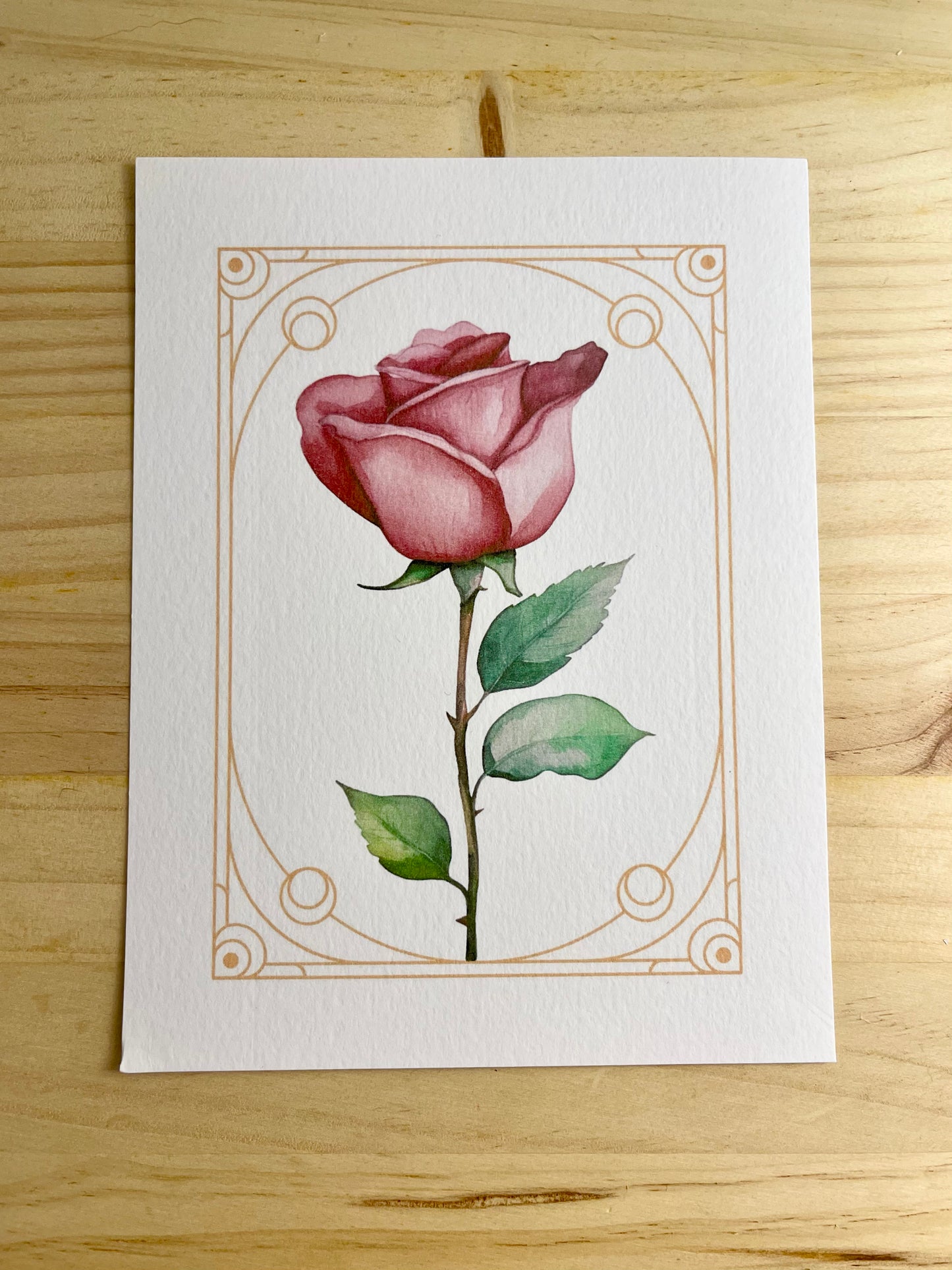 ⭐️ Illustration " Le coeur de rose "