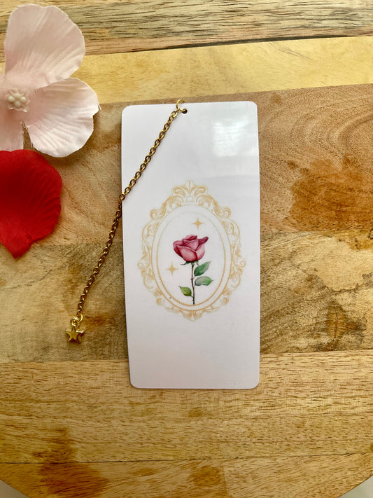 ⭐️ Marque page " Voeux de rose "
