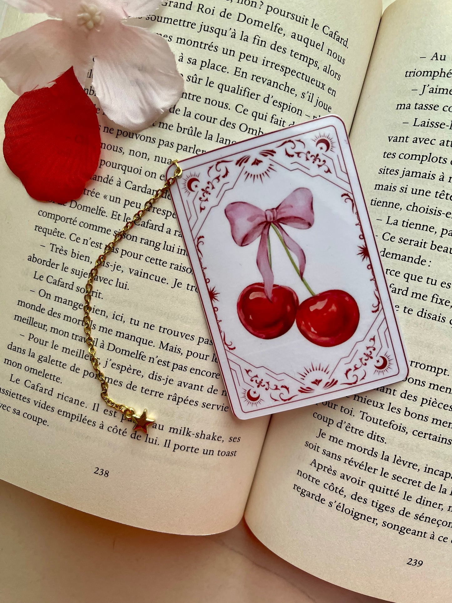 ⭐️ Marque page " Cerise d'été "