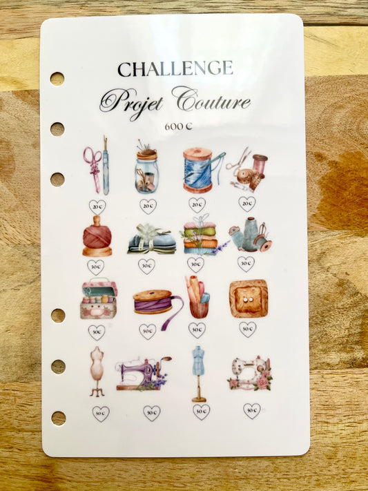 ⭐️ Tracker Challenge  -  " Projet Couture 600 euros "