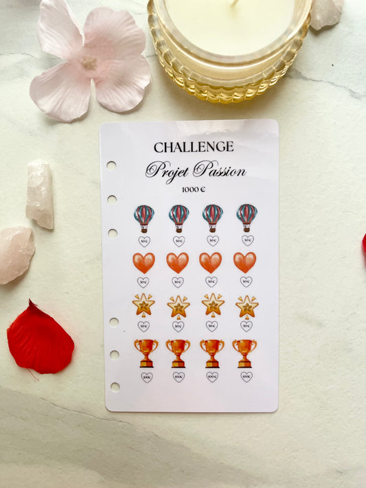⭐️ Tracker Challenge  -  " Projet passion 1000 euros "