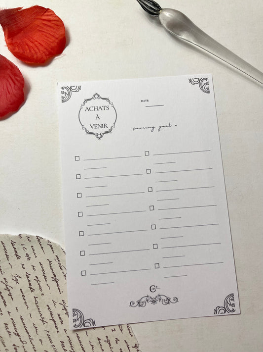 ⭐️ Organisez votre succès = ACHATS À VENIR - baroque