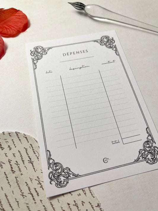 ⭐️ Organisez votre succès = DÉPENSES - baroque