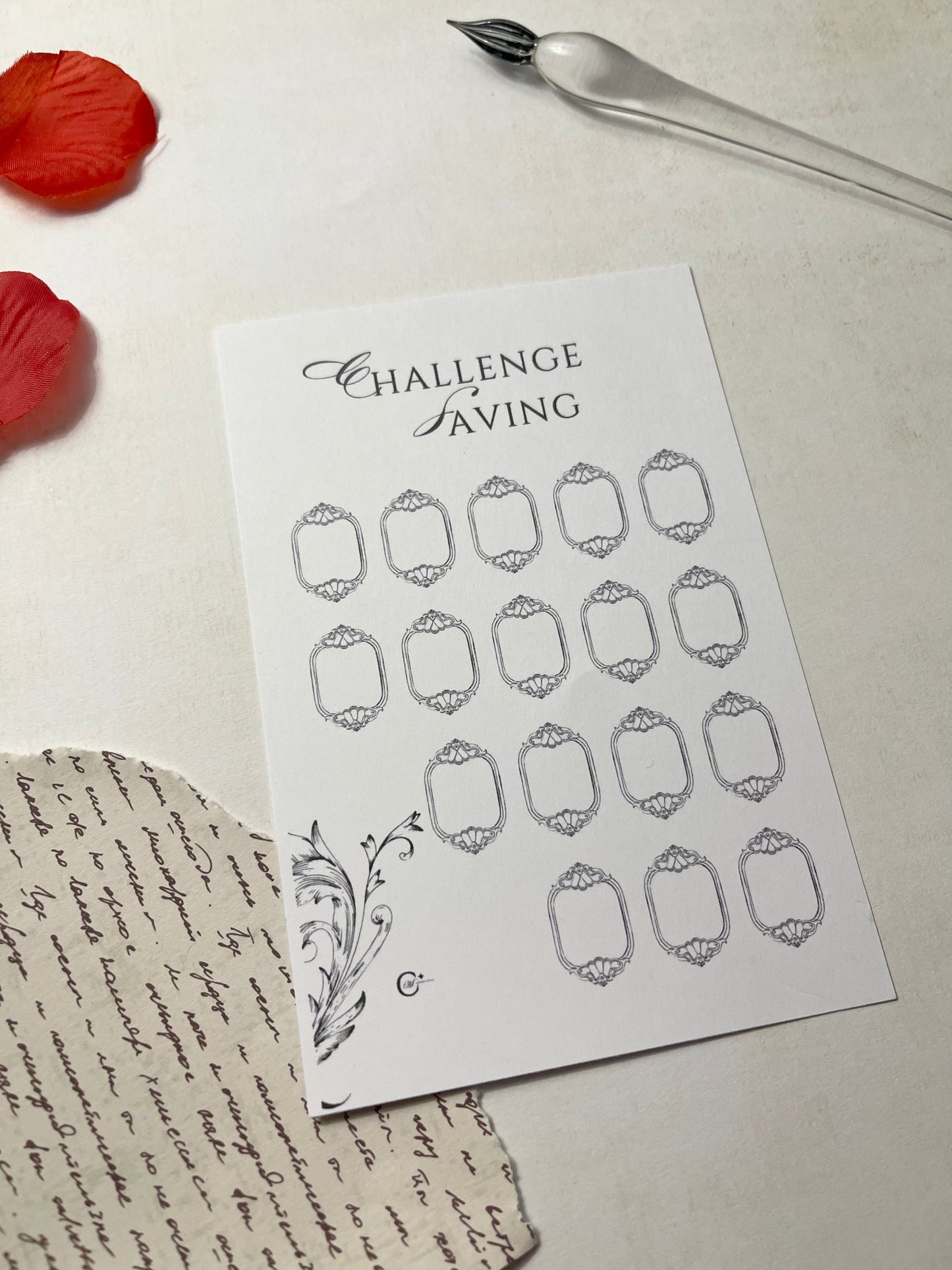 ⭐️ Organisez votre succès = CHALLENGE SAVING - baroque