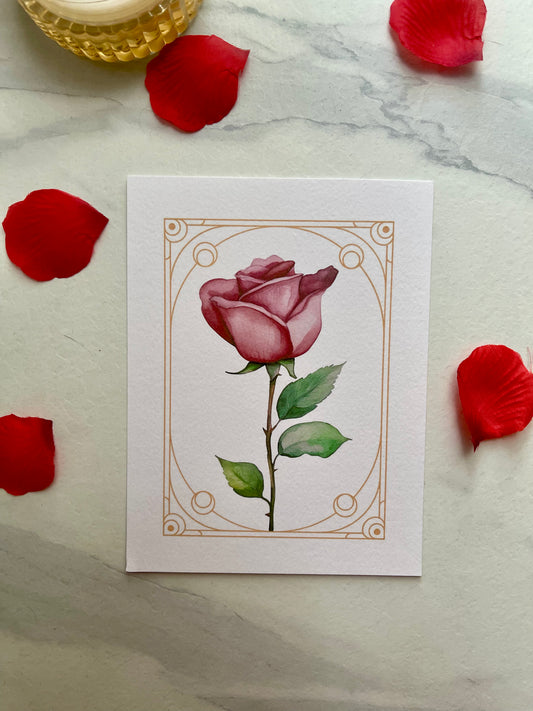 ⭐️ Illustration " Le coeur de rose "