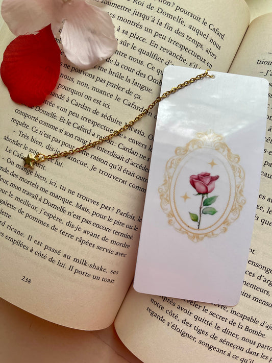 ⭐️ Marque page " Voeux de rose "