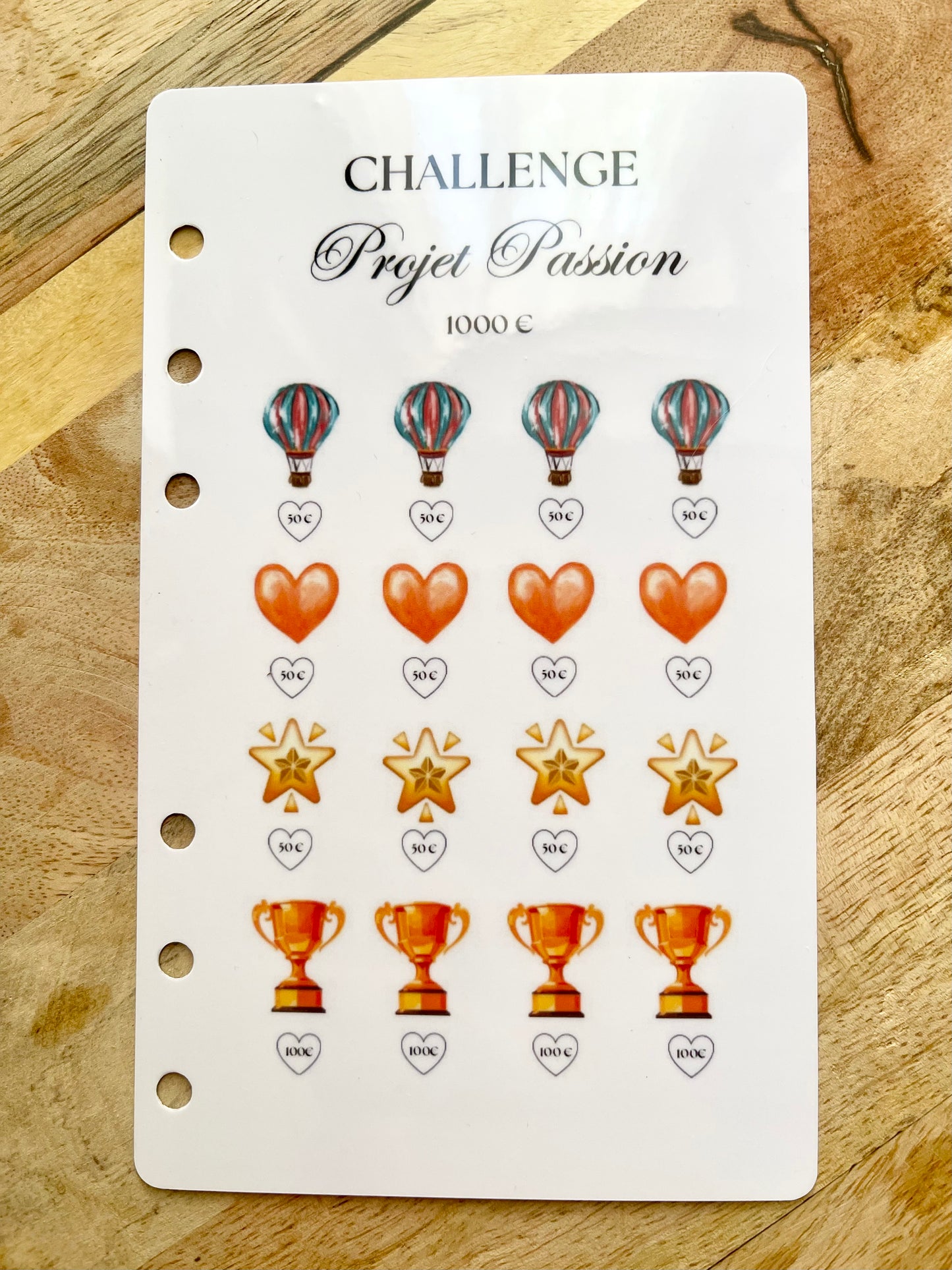 ⭐️ Tracker Challenge  -  " Projet passion 1000 euros "