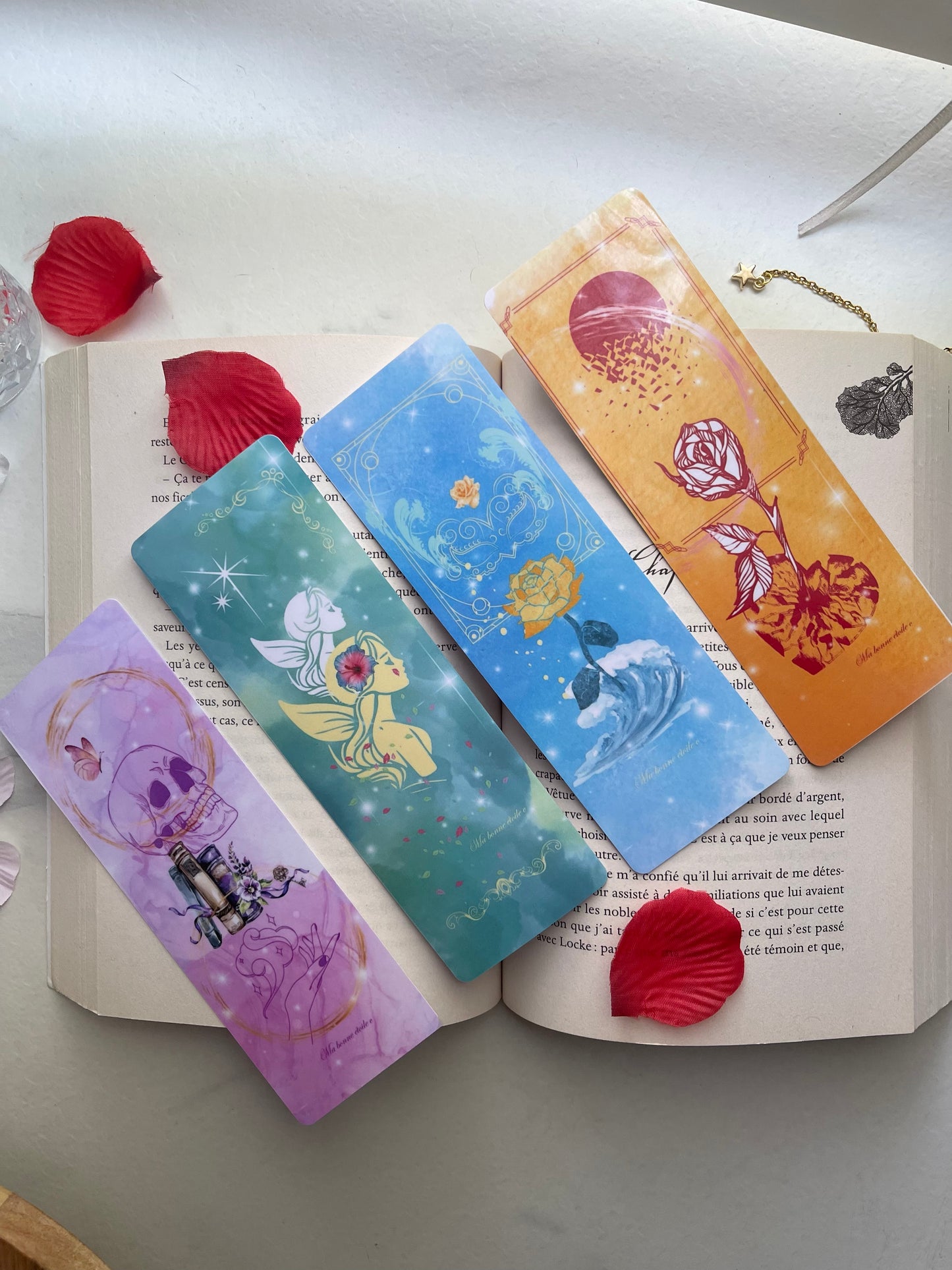 ⭐️ Lot de 4 marque pages " Créa - ART "