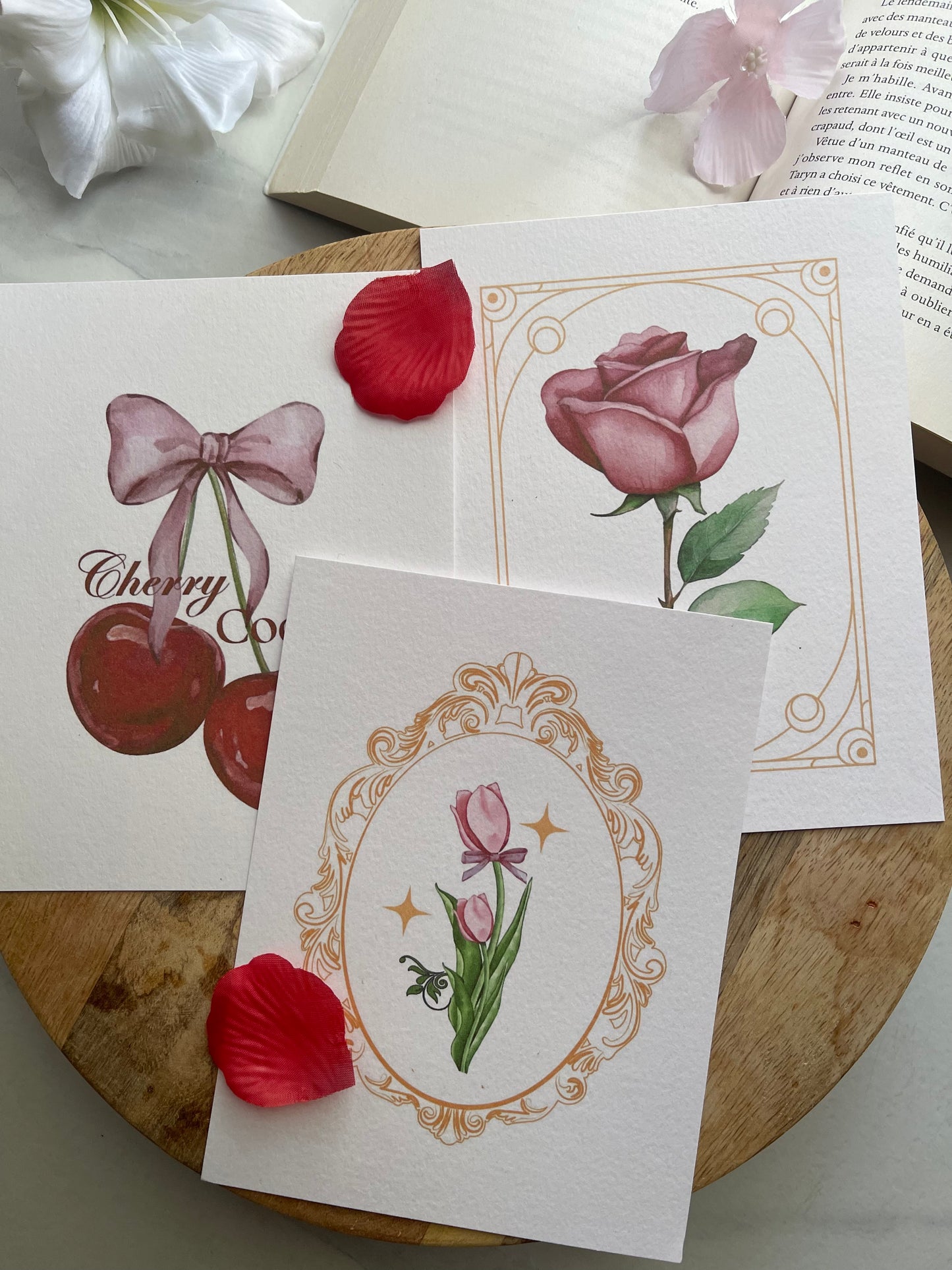 ⭐️ Lot de 3 illustrations