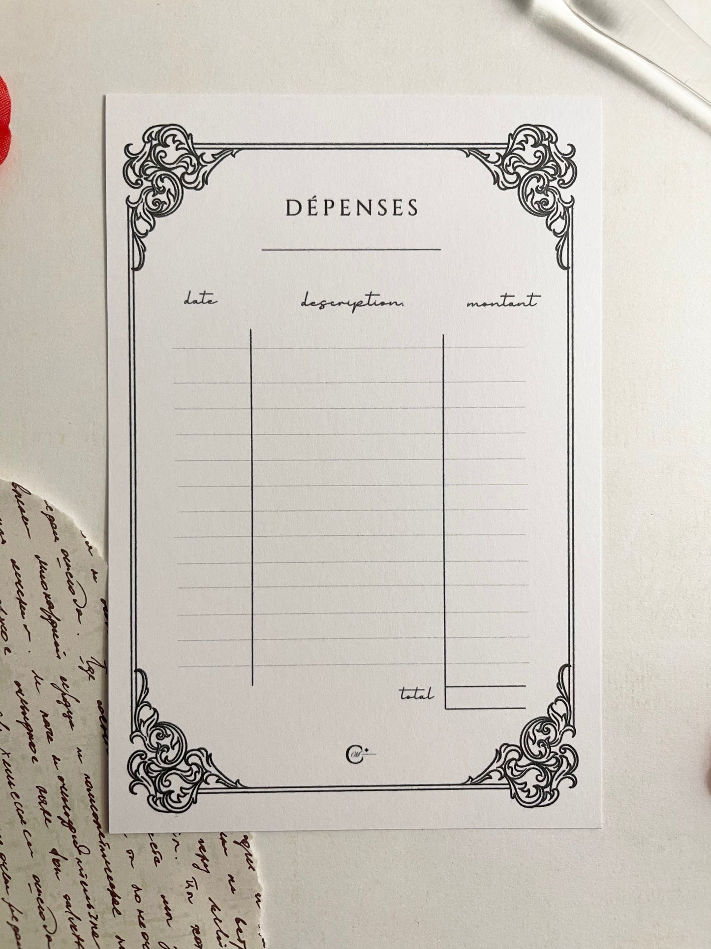 ⭐️ Organisez votre succès = DÉPENSES - baroque