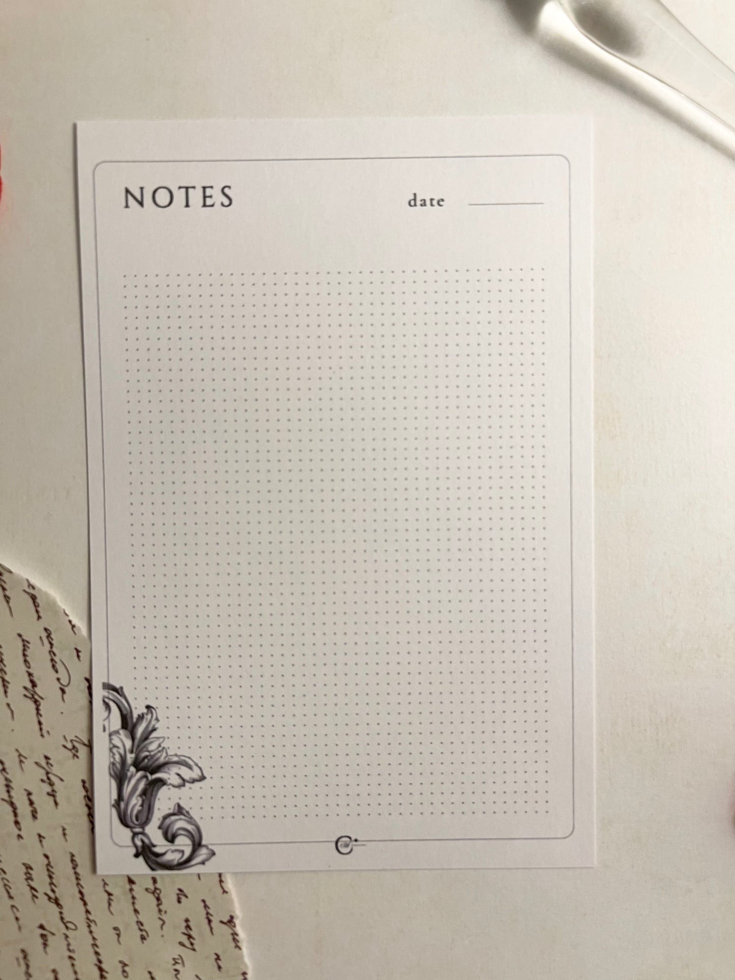⭐️ Organisez votre succès = NOTES pointillées - baroque