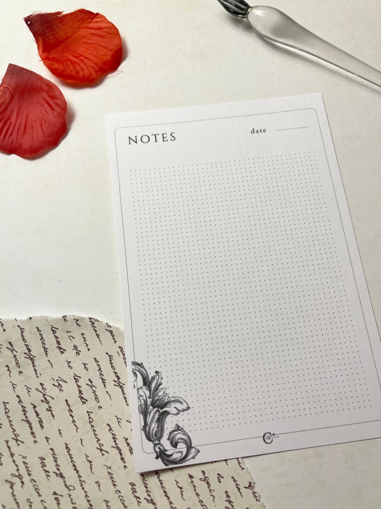 ⭐️ Organisez votre succès = NOTES pointillées - baroque