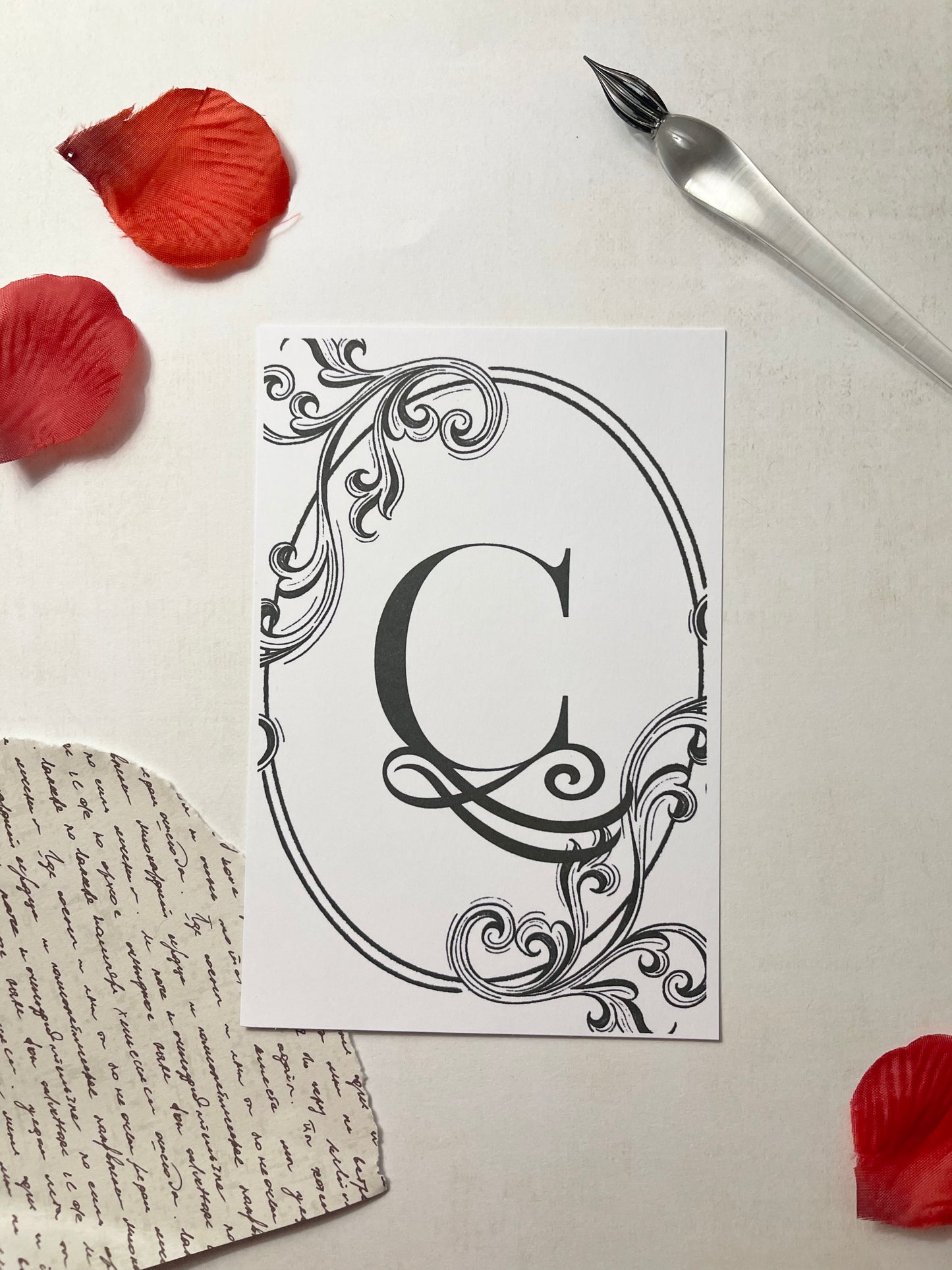 ⭐️ Organisez votre succès = " INITIAL " - Page SIGNATURE - baroque