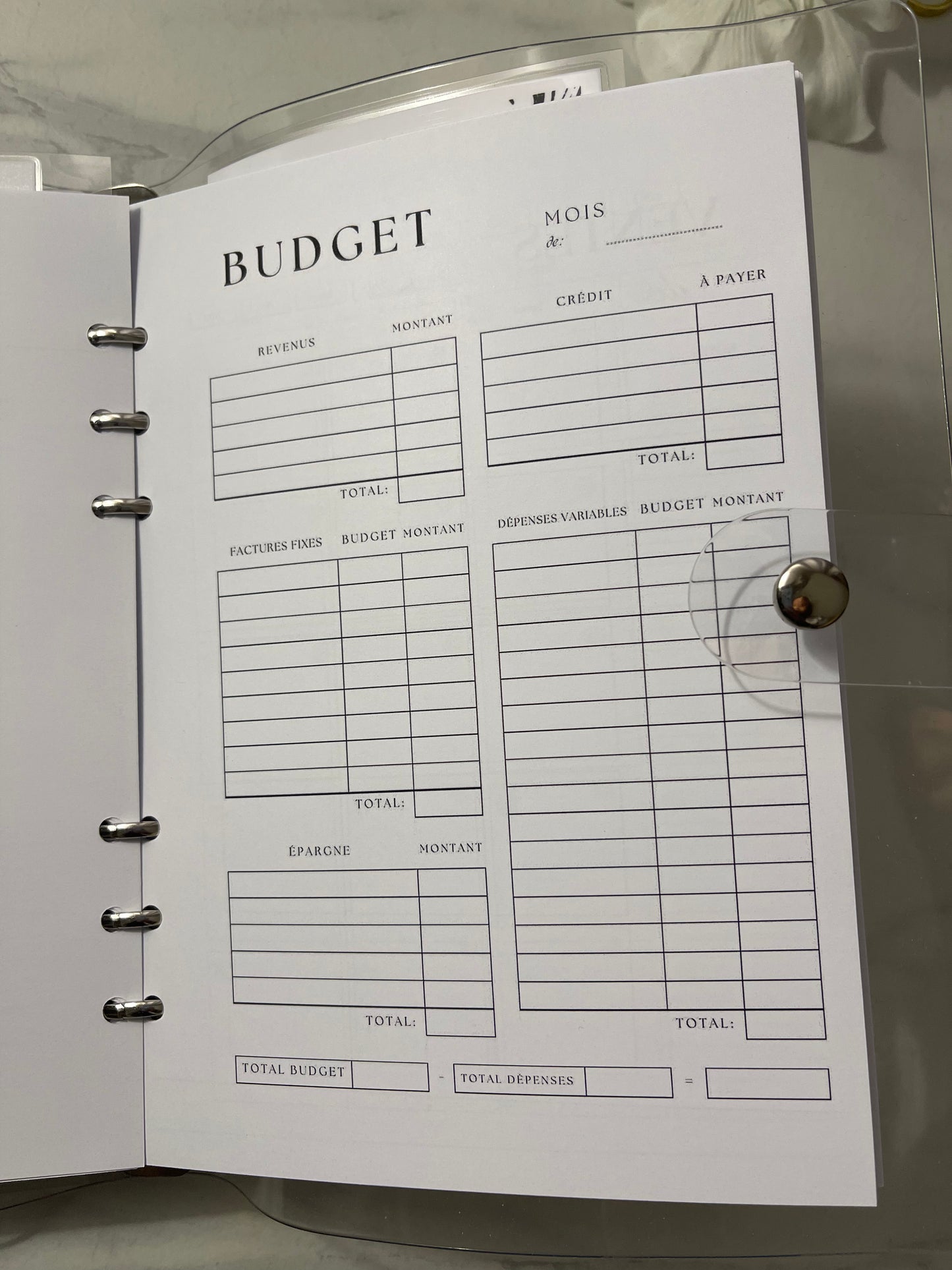 ⭐️ Planner Challenge - 3 mois non datés