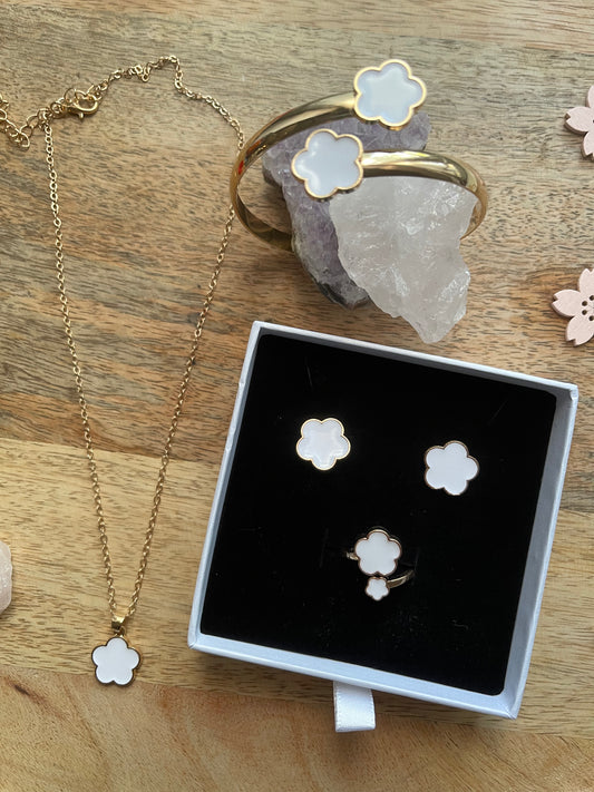 ⭐️ Parure De Bijoux - Style Blanc